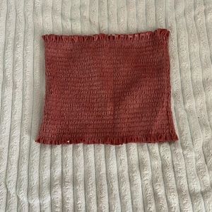 HOLLISTER velvet strapless crop top